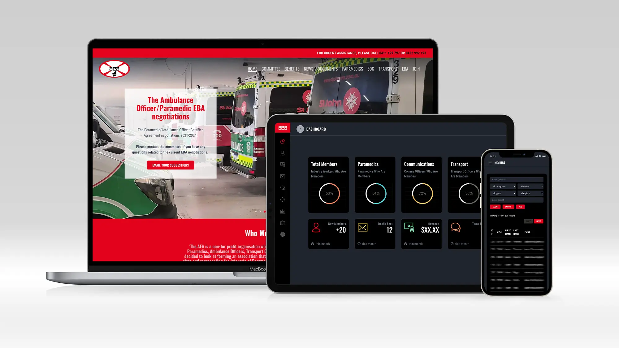 AEAWA Website and Database Management System, AEAW Al 4 Banner