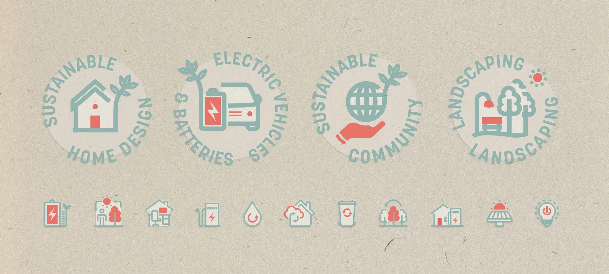 Monument East, Icons