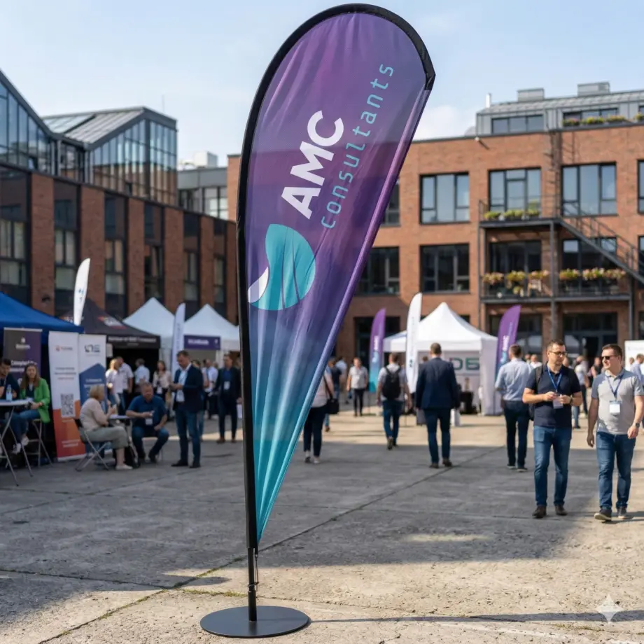 AMC Brand, Amc teardrop banner