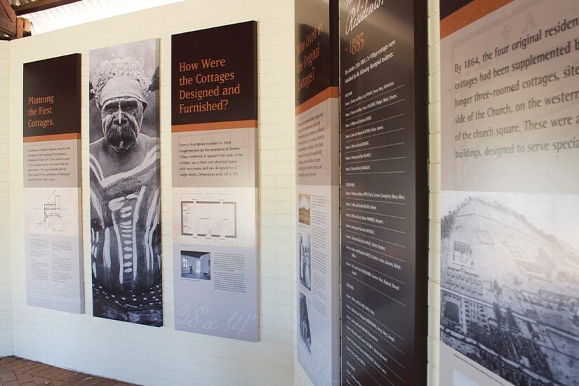 Interpretation & Exhibition Signage for New Norcia by Axiom.